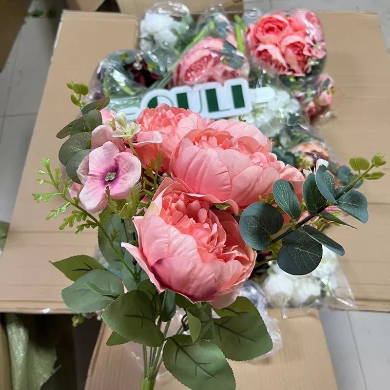 home decor artificial peony flowers