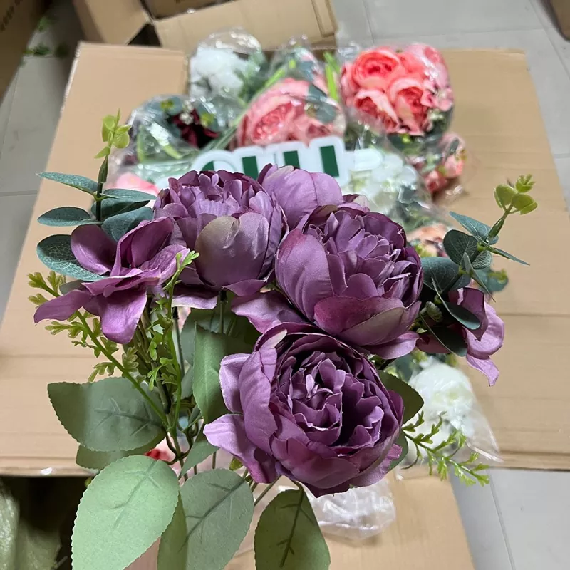 wedding decoration peony flower bouquet