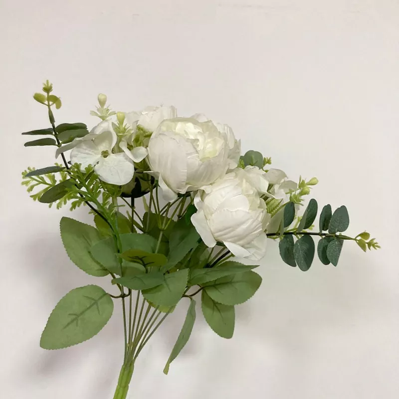 realistic peony bouquet made of silk and plastic