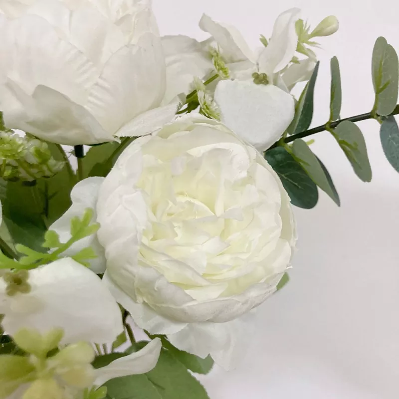 fake peony stems with realistic petals