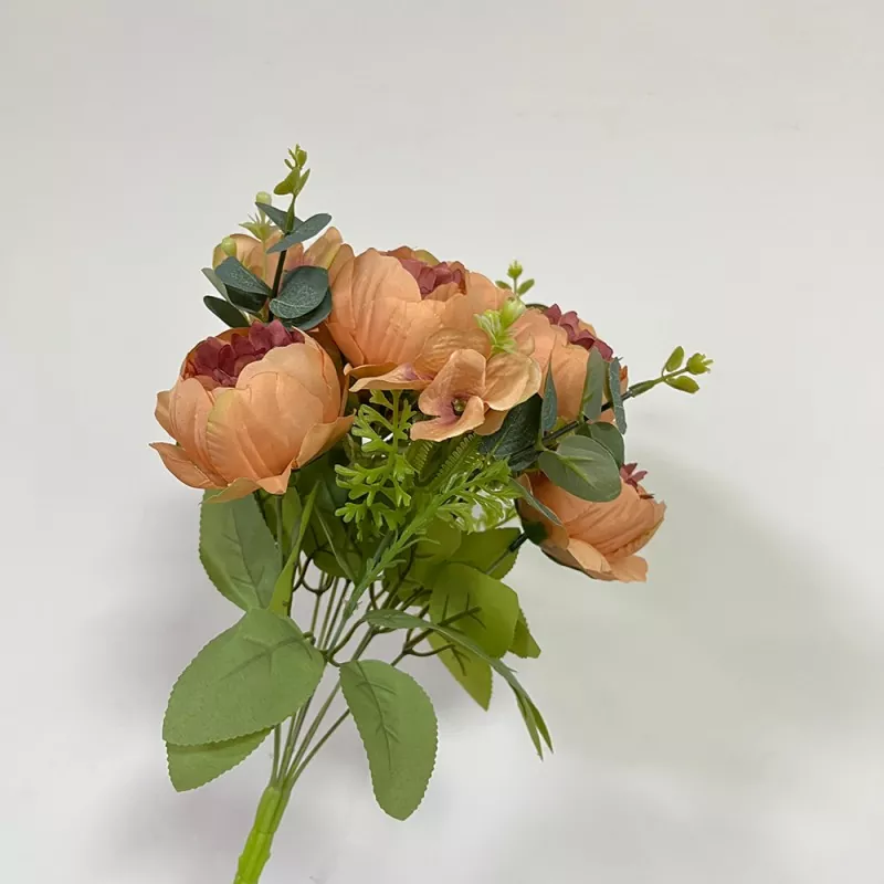 romantic style fake peony arrangement