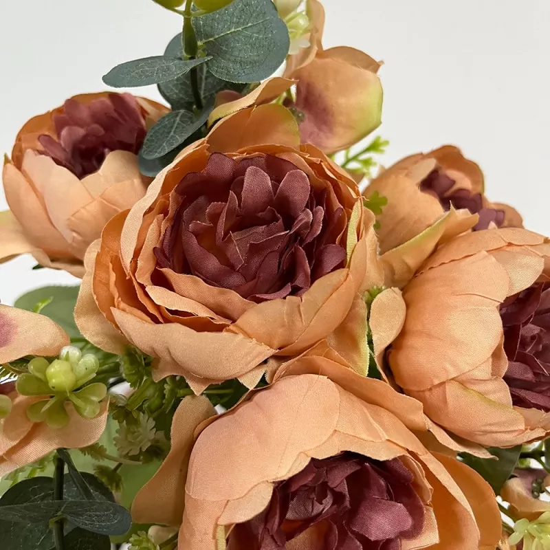 fashionable artificial peony centerpiece